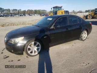 2005 BMW 5 Series 545i with VIN WBANB33515CN67281, listed as a Copart auction lot 87113314 with 102,977 mi miles and Clean Title. Bid and sale history available at carsss.com. Image 1.