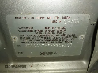 2006 Subaru Impreza i с VIN JF1GG67626H816103, выставлен на аукционе IAAI как лот 42460458 с пробегом 146 486 миль миль и . История ставок и продаж доступна на DreamBid. Изображение 9.