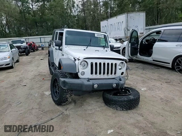 2018 Jeep Wrangler Unlimited Sport S with VIN 1C4BJWDGXJL849522, listed as a Copart auction lot 48964995 with 104,910 mi miles and Salvage title. Bid and sale history available at DreamBid. Image 14.