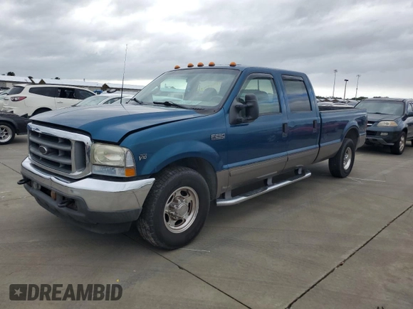 2002 Ford Super Duty F-250 XL with VIN 1FTNW20S42EA35244, listed as a Copart auction lot 74455194 with Not Provided miles and Non Repairable. Bid and sale history available at carsss.com. Image 1.