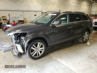 2014 Audi Q7 Premium Plus с VIN WA1LGAFE1ED000987, выставлен на аукционе Copart как лот 61852995 с пробегом 174 768 миль миль и На запчасти • Non repairable. История ставок и продаж доступна на DreamBid. Изображение 1.