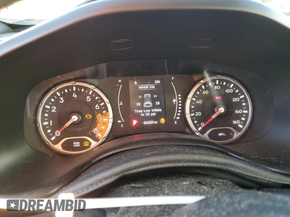 2018 Jeep Renegade Sport with VIN ZACCJBAH0JPJ05799, listed as a Copart auction lot 74072224 with 64,297 mi miles and Salvage title. Bid and sale history available at DreamBid. Image 9.
