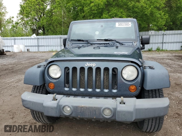 2008 Jeep Wrangler Unlimited X with VIN 1J4GA39108L559478, listed as a Copart auction lot 58937685 with 267,140 mi miles and Clean title. Bid and sale history available at DreamBid. Image 5.