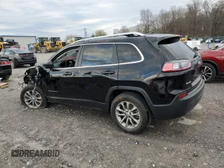 2019 Jeep Cherokee Latitude Plus with VIN 1C4PJMLBXKD214974, listed as a Copart auction lot 49877595 with 120,979 mi miles and Salvage title. Bid and sale history available at DreamBid. Image 2.