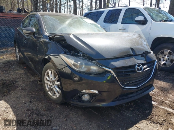 2015 Mazda 3 i Touring with VIN JM1BM1L7XF1246035, listed as a IAAI auction lot 41819595 with 124,535 mi miles and . Bid and sale history available at carsss.com. Image 1.