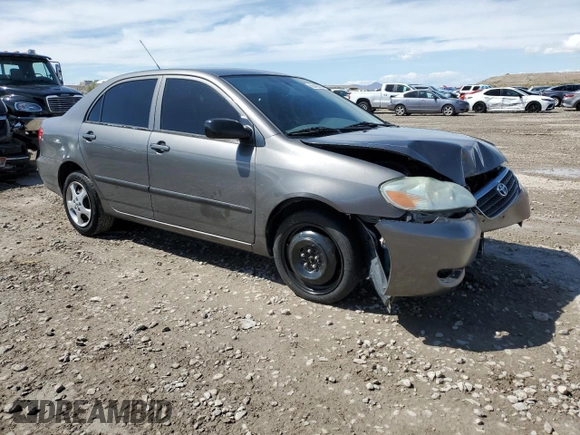 2005 Toyota Corolla CE with VIN 2T1BR32E45C346087, listed as a Copart auction lot 55468275 with 56,442 mi miles and Salvage Title. Bid and sale history available at DreamBid. Image 4.