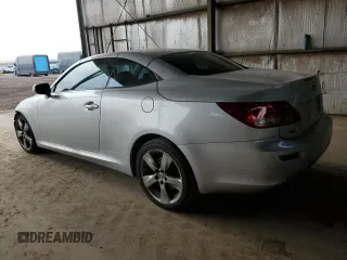 2010 Lexus IS 250 C z VIN JTHFF2C28A2505273, wystawiony jako Copart lot #44779545 z przebiegiem Nie podano mil oraz Szkoda całkowita • Salvage title. Historia ofert i sprzedaży dostępna na DreamBid. Obrazek 2.