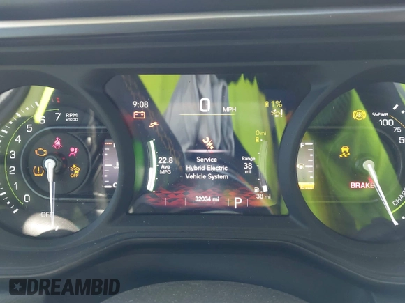 2024 Jeep Wrangler Sahara with VIN 1C4RJXP61RW126904, listed as a IAAI auction lot 41998215 with 32,034 mi miles and . Bid and sale history available at DreamBid. Image 7.