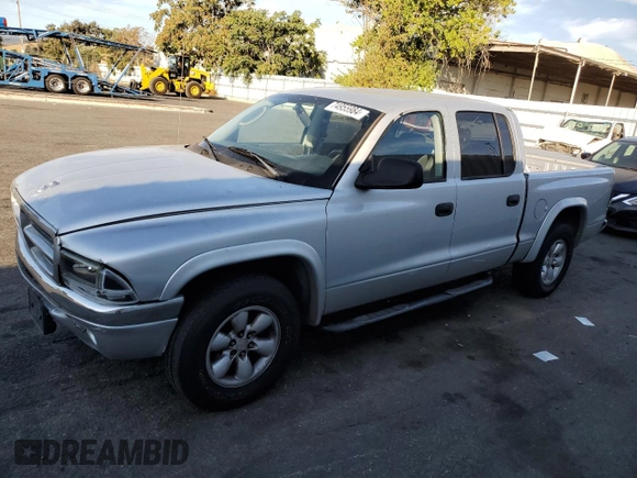 2004 Dodge Dakota Sport with VIN 1D7HL38N44S573883, listed as a Copart auction lot 74955984 with 165,510 mi miles and Salvage Title. Bid and sale history available at carsss.com. Image 1.