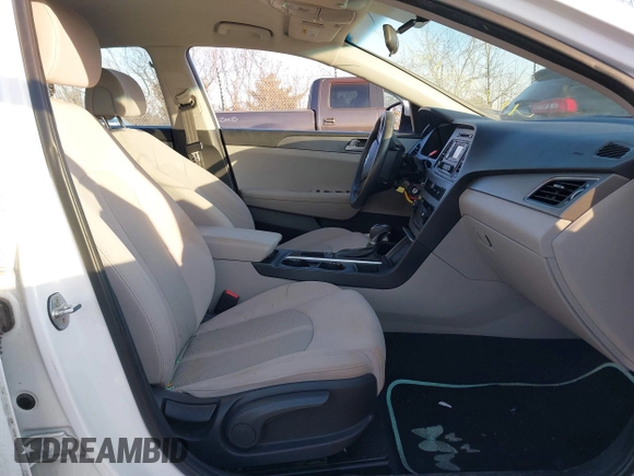 2017 Hyundai Sonata 2.4L with VIN 5NPE24AF8HH523016, listed as a IAAI auction lot 41235187 with 106,757 mi miles and . Bid and sale history available at carsss.com. Image 5.