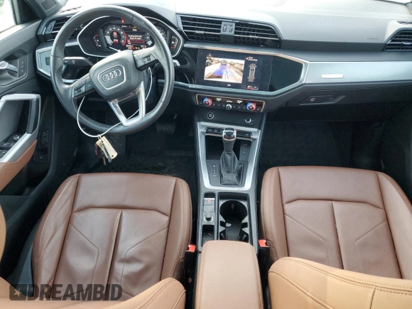 2022 Audi Q3 Premium with VIN WA1AUCF32N1002159, listed as a Copart auction lot 86177364 with 29,458 mi miles and Salvage Title. Bid and sale history available at carsss.com. Image 8.