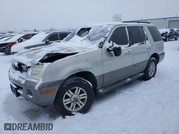 2004 Mercury Mountaineer Convenience z VIN 4M2ZU86W44UJ08815, wystawiony jako Copart lot #44847325 z przebiegiem Nie podano mil oraz Czysty tytuł • Clean title. Historia ofert i sprzedaży dostępna na DreamBid. Obrazek 1.