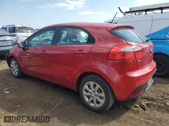 2013 Kia Rio LX with VIN KNADM5A36D6235563, listed as a Copart auction lot 52642405 with 126,034 mi miles and Salvage Title. Bid and sale history available at DreamBid. Image 2.