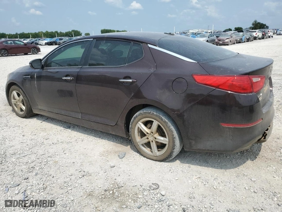 2015 Kia Optima LX with VIN 5XXGM4A73FG358013, listed as a Copart auction lot 82112314 with 135,264 mi miles and Salvage Title. Bid and sale history available at carsss.com. Image 2.