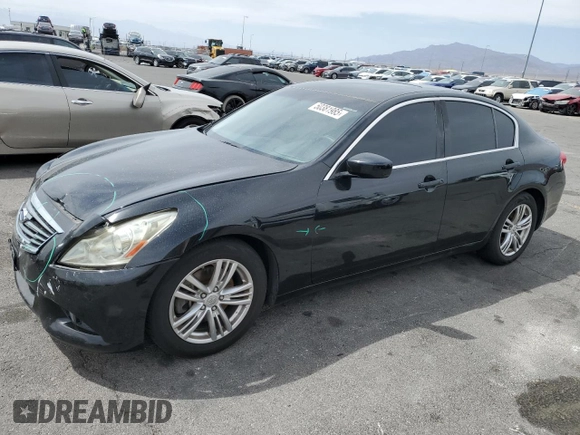 2012 Infiniti G37 Sedan Journey with VIN JN1CV6AP7CM931222, listed as a Copart auction lot 50381985 with 134,661 mi miles and Salvage Title. Bid and sale history available at carsss.com. Image 1.