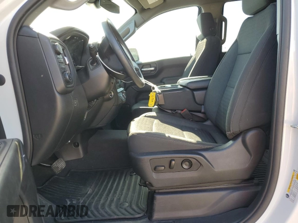 2022 Chevrolet Silverado 1500 Custom with VIN 1GCPDBEK6NZ640645, listed as a Copart auction lot 52399385 with 35,464 mi miles and Salvage Title. Bid and sale history available at carsss.com. Image 7.