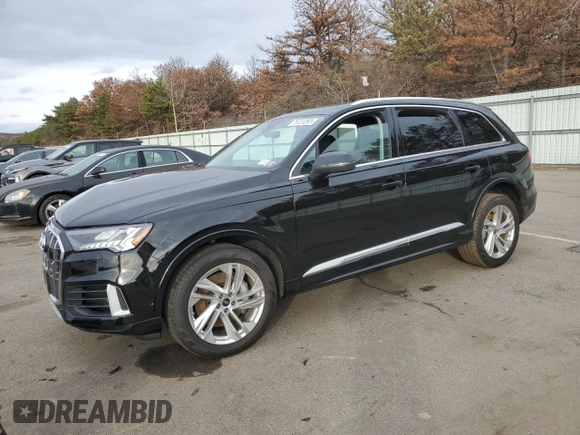 2023 Audi Q7 Premium z VIN WA1AXBF72PD012292, wystawiony jako Copart lot #79131263 z przebiegiem 9 980 mil mil oraz . Historia ofert i sprzedaży dostępna na DreamBid. Obrazek 1.