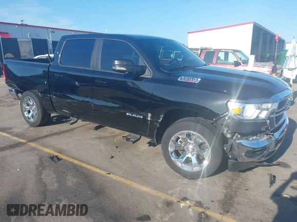 2022 Ram 1500 Lone Star with VIN 1C6RREFM3NN452644, listed as a IAAI auction lot 42462979 with 36,134 mi miles and . Bid and sale history available at DreamBid. Image 1.
