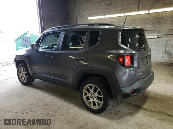 2020 Jeep Renegade Latitude with VIN ZACNJBBB9LPL18157, listed as a Copart auction lot 56581795 with 37,282 mi miles and Salvage title. Bid and sale history available at DreamBid. Image 2.