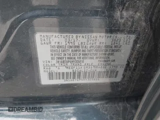 2017 Nissan Sentra SL with VIN 3N1AB7AP4HY305816, listed as a IAAI auction lot 41956523 with 131,374 mi miles and . Bid and sale history available at DreamBid. Image 9.