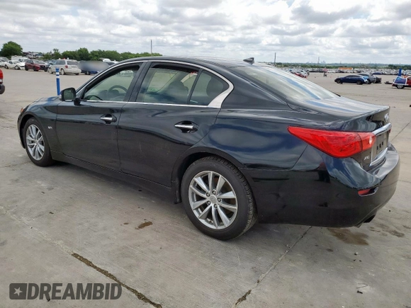 2017 Infiniti Q50 Premium with VIN JN1EV7AR2HM836459, listed as a Copart auction lot 62679735 with 91,161 mi miles and Salvage title. Bid and sale history available at DreamBid. Image 2.