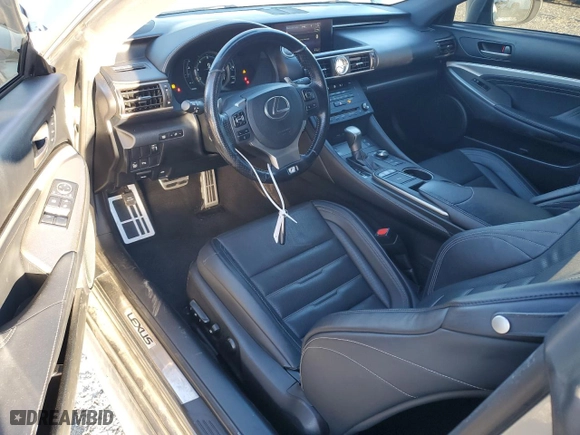 2016 Lexus RC 200t with VIN JTHHA5BCXG5003424, listed as a Copart auction lot 41514645 with 108,366 mi miles and Salvage Title. Bid and sale history available at carsss.com. Image 8.