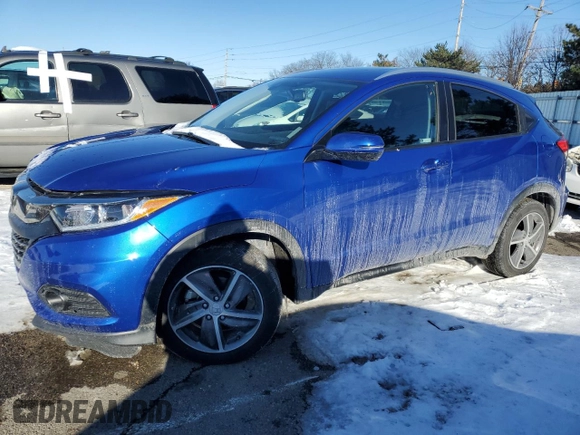 2022 Honda HR-V EX-L with VIN 3CZRU6H77NM728297, listed as a Copart auction lot 88341305 with 50,718 mi miles and Salvage Title. Bid and sale history available at carsss.com. Image 1.