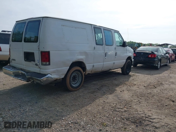 2008 Ford Econoline Cargo Commercial with VIN 1FTNE14W58DA55740, listed as a IAAI auction lot 42117873 with 191,734 mi miles. Bid and sale history available at carsss.com. Image 4.
