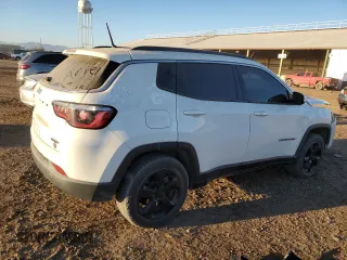 2017 Jeep Compass Latitude with VIN 3C4NJDBB4HT674613, listed as a Copart auction lot 46247355 with 124,299 mi miles and Salvage Title. Bid and sale history available at carsss.com. Image 3.