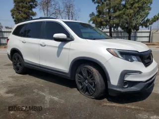 2021 Honda Pilot Special Edition with VIN 5FNYF5H29MB016046, listed as a Copart auction lot 58736015 with 63,600 mi miles and Salvage title. Bid and sale history available at DreamBid. Image 4.