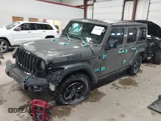 2021 Jeep Wrangler Unlimited Sport S with VIN 1C4HJXDN9MW819753, listed as a IAAI auction lot 41415569 with 43,263 mi miles and . Bid and sale history available at DreamBid. Image 17.
