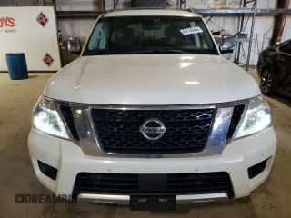 2017 Nissan Armada Platinum with VIN JN8AY2NE8H9707226, listed as a Copart auction lot 64148444 with 83,899 mi miles and Salvage Title. Bid and sale history available at carsss.com. Image 5.