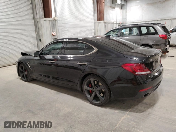 2019 Genesis G70 Advanced with VIN KMTG34LE4KU037330, listed as a Copart auction lot 79663204 with 68,481 mi miles and Salvage Title. Bid and sale history available at DreamBid. Image 2.