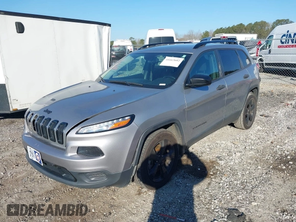 2017 Jeep Cherokee Sport with VIN 1C4PJLAB4HW603099, listed as a IAAI auction lot 41663602 with 150,662 mi miles. Bid and sale history available at carsss.com. Image 18.