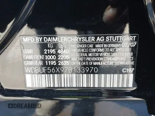 2007 Mercedes-Benz E 350 with VIN WDBUF56X97B133970, listed as a IAAI auction lot 42087042 with 125,113 mi miles and . Bid and sale history available at carsss.com. Image 9.