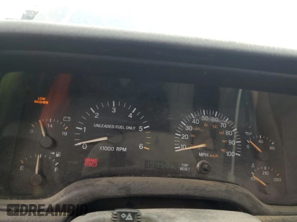 1998 Jeep Cherokee Sport with VIN 1J4FJ68S6WL188802, listed as a Copart auction lot 52094005 with 199,586 mi miles and Salvage Title. Bid and sale history available at carsss.com. Image 9.