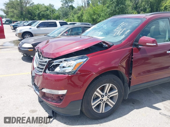 2015 Chevrolet Traverse LT with VIN 1GNKVHKD3FJ337801, listed as a IAAI auction lot 39801496 with 118,159 mi miles and . Bid and sale history available at DreamBid. Image 6.