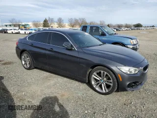 2017 BMW 4 Series 430i xDrive with VIN WBA4F9C54HG440590, listed as a Copart auction lot 45761255 with 105,551 mi miles and Salvage title. Bid and sale history available at DreamBid. Image 4.