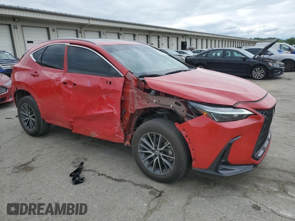 2023 Lexus NX 250 with VIN 2T2ADCEZ7PC002924, listed as a Copart auction lot 58352825 with 23,657 mi miles and Salvage title. Bid and sale history available at DreamBid. Image 4.
