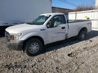 2018 Ford F-150 XL with VIN 1FTMF1EB6JKE03244, listed as a Copart auction lot 42908695 with 123,091 mi miles and Salvage title. Bid and sale history available at DreamBid. Image 1.