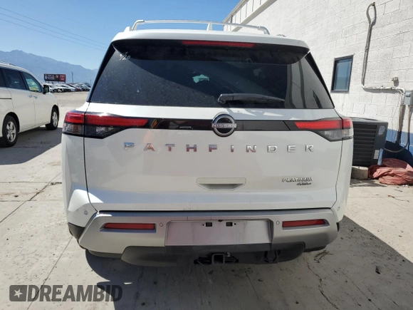 2024 Nissan Pathfinder Platinum with VIN 5N1DR3DJ0RC306862, listed as a Copart auction lot 63416195 with Not provided miles and Salvage title. Bid and sale history available at DreamBid. Image 6.