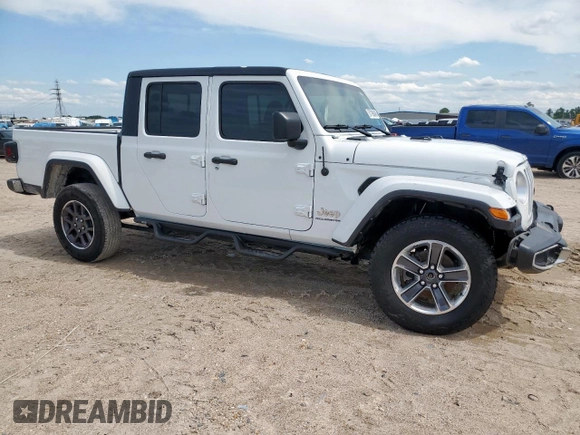 2023 Jeep Gladiator Overland z VIN 1C6HJTFG0PL514615, wystawiony jako Copart lot #57795945 z przebiegiem 32 427 mil mil oraz Czysty tytuł • Clean title. Historia ofert i sprzedaży dostępna na DreamBid. Obrazek 4.