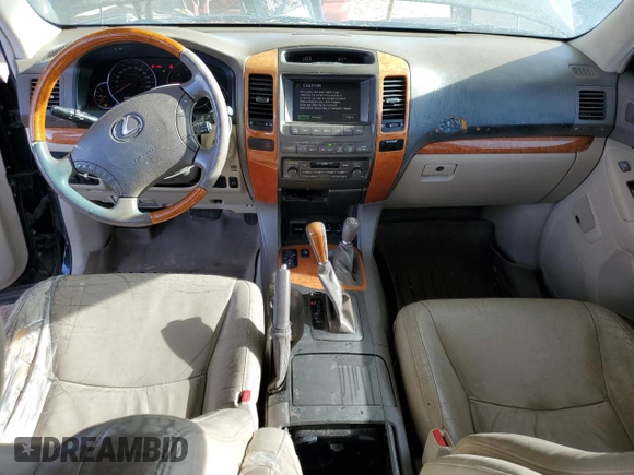 2005 Lexus GX 470 with VIN JTJBT20X450071179, listed as a Copart auction lot 56757415 with 194,709 mi miles and Clean Title. Bid and sale history available at DreamBid. Image 8.