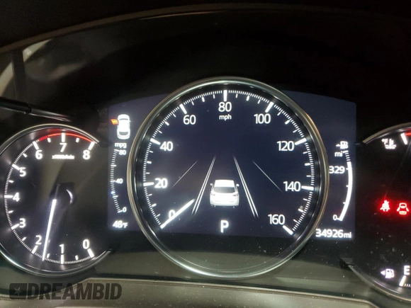 2020 Mazda CX-5 Grand Touring with VIN JM3KFBDM2L1771632, listed as a Copart auction lot 52894945 with 34,926 mi miles and Salvage Title. Bid and sale history available at carsss.com. Image 9.