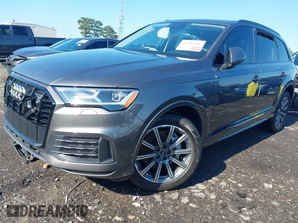2022 Audi Q7 Premium Plus with VIN WA1LJBF77ND000677, listed as a IAAI auction lot 42265309 with 59,412 mi miles and . Bid and sale history available at DreamBid. Image 21.