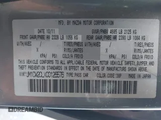 2012 Mazda 5 Touring с VIN JM1CW2CLXC0126576, выставлен на аукционе IAAI как лот 41759917 с пробегом 144 596 миль миль и . История ставок и продаж доступна на DreamBid. Изображение 9.
