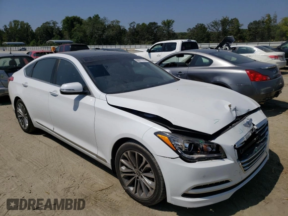 2015 Hyundai Genesis 3.8L with VIN KMHGN4JE4FU100357, listed as a Copart auction lot 68317214 with 89,137 mi miles and Salvage Title. Bid and sale history available at carsss.com. Image 4.