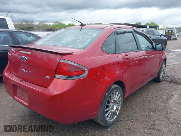 2010 Ford Focus SES with VIN 1FAHP3GN9AW169259, listed as a IAAI auction lot 41926145 with 192,661 mi miles. Bid and sale history available at carsss.com. Image 4.