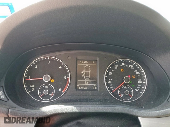 2014 Volkswagen Passat SE z VIN 1VWBN7A35EC066557, wystawiony jako Copart lot #57065545 z przebiegiem 112 154 mil mil oraz Szkoda całkowita • Salvage title. Historia ofert i sprzedaży dostępna na DreamBid. Obrazek 9.