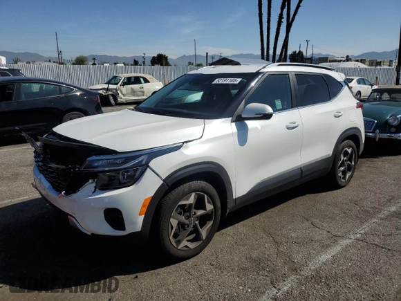 2024 Kia Seltos EX z VIN KNDER2AA9R7510656, wystawiony jako Copart lot #52191105 z przebiegiem 19 018 mil mil oraz Szkoda całkowita • Salvage title. Historia ofert i sprzedaży dostępna na DreamBid. Obrazek 1.